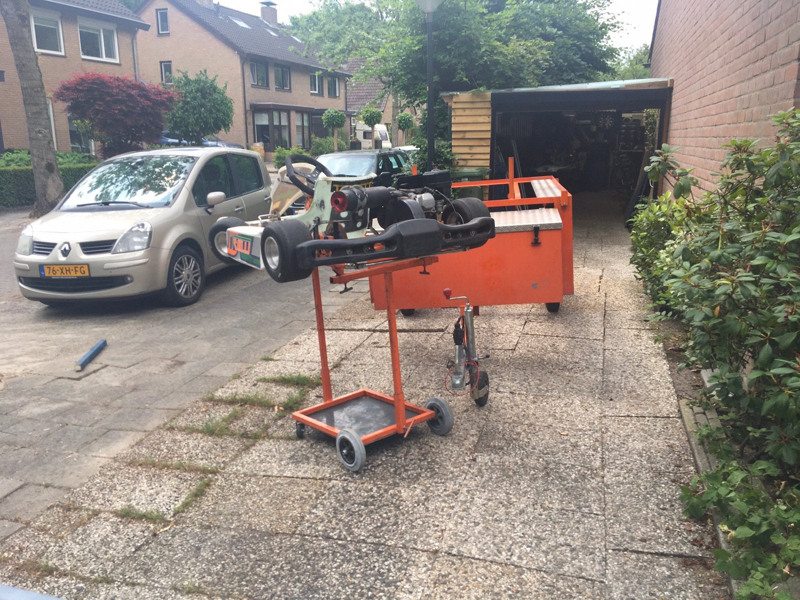 Te koop kart aanhanger, Ophalen, Gebruikt, Kart