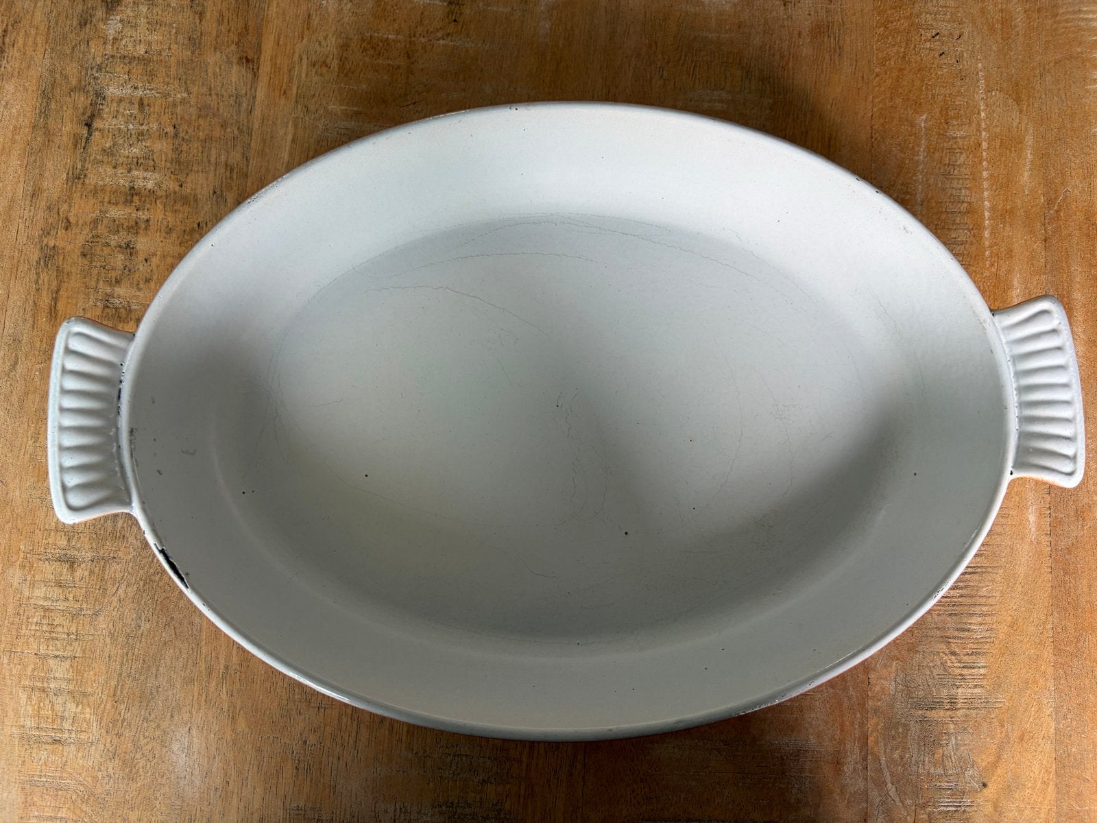 Vintage geëmailleerde ovenschaal - DRU, Ophalen of Verzenden