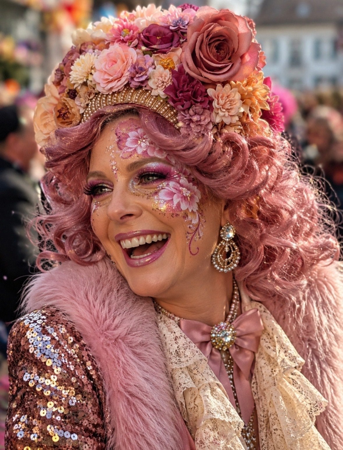 Bloemenband ‘Meisje met de parels’ Bloemfetti, Kleding | Dames, Carnavalskleding en Feestkleding, Ophalen of Verzenden, Nieuw