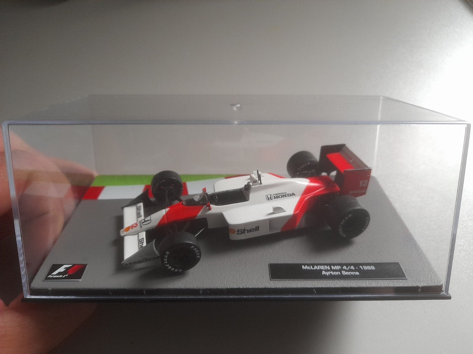 Ayrton Senna Mclaren mp4-4 1:43, Ophalen of Verzenden, Auto, Overige merken