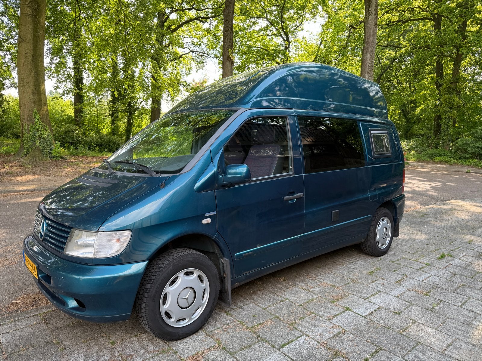 Mercedes Vito 108D Buscamper - Compact en Compleet, Standaard zit, Tot en met 2, Mercedes-Benz, Alarm