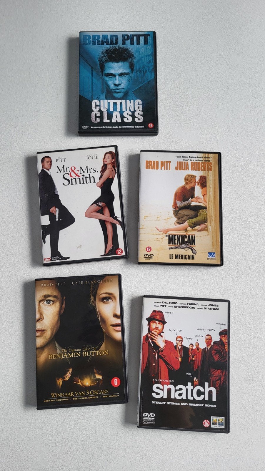 Brad Pitt DVD Collectie: 5 Films (Mr. & Mrs. Smith, Snatch), Engels, Vanaf 16 jaar, Nederlands, Ophalen of Verzenden