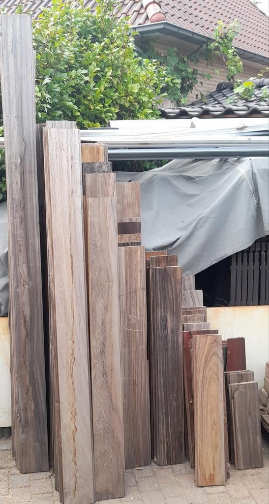 Padoek hout 21 M2, Ophalen, Minder dan 180 cm