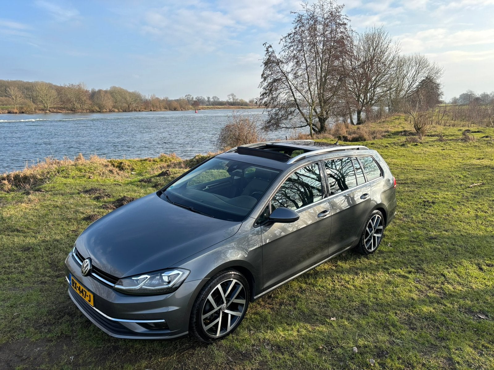 VW Golf Variant Highline DSG ACC VC Keyless Camera, Auto's, Volkswagen, Golf Variant, ABS, Achteruitrijcamera, Adaptieve lichten