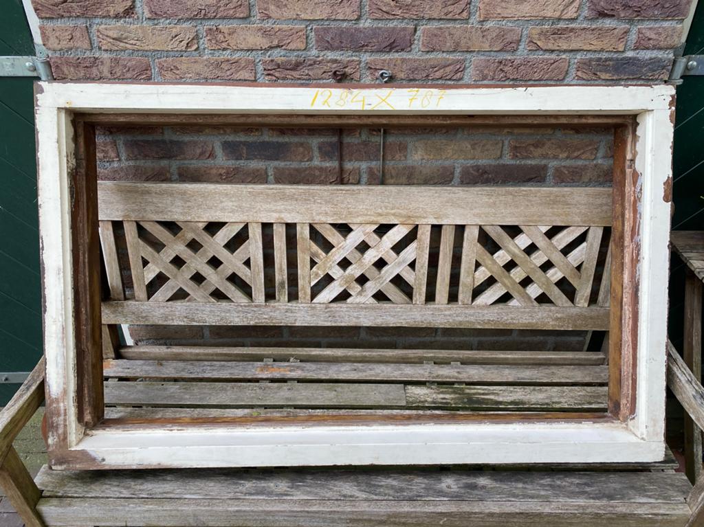 Hardhouten kozijn 1284*787, Ophalen, Gebruikt, Hout, Raamkozijn