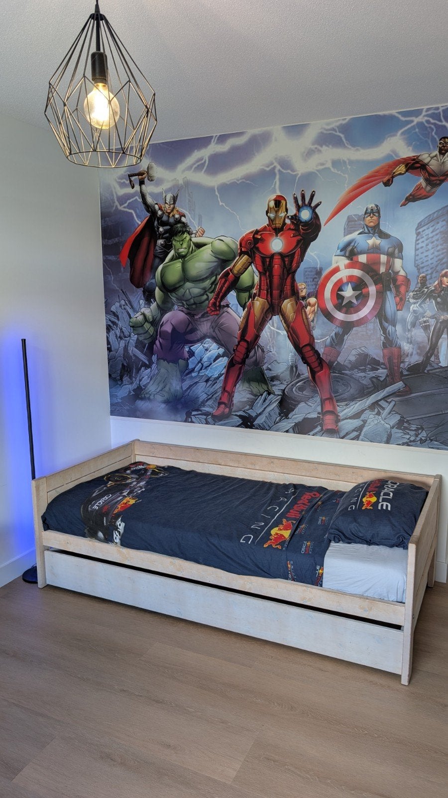 Lifetime bed 90x200 cm met bedlade en matras zie foto's, 90 cm, Ophalen of Verzenden, Zo goed als nieuw, 200 cm