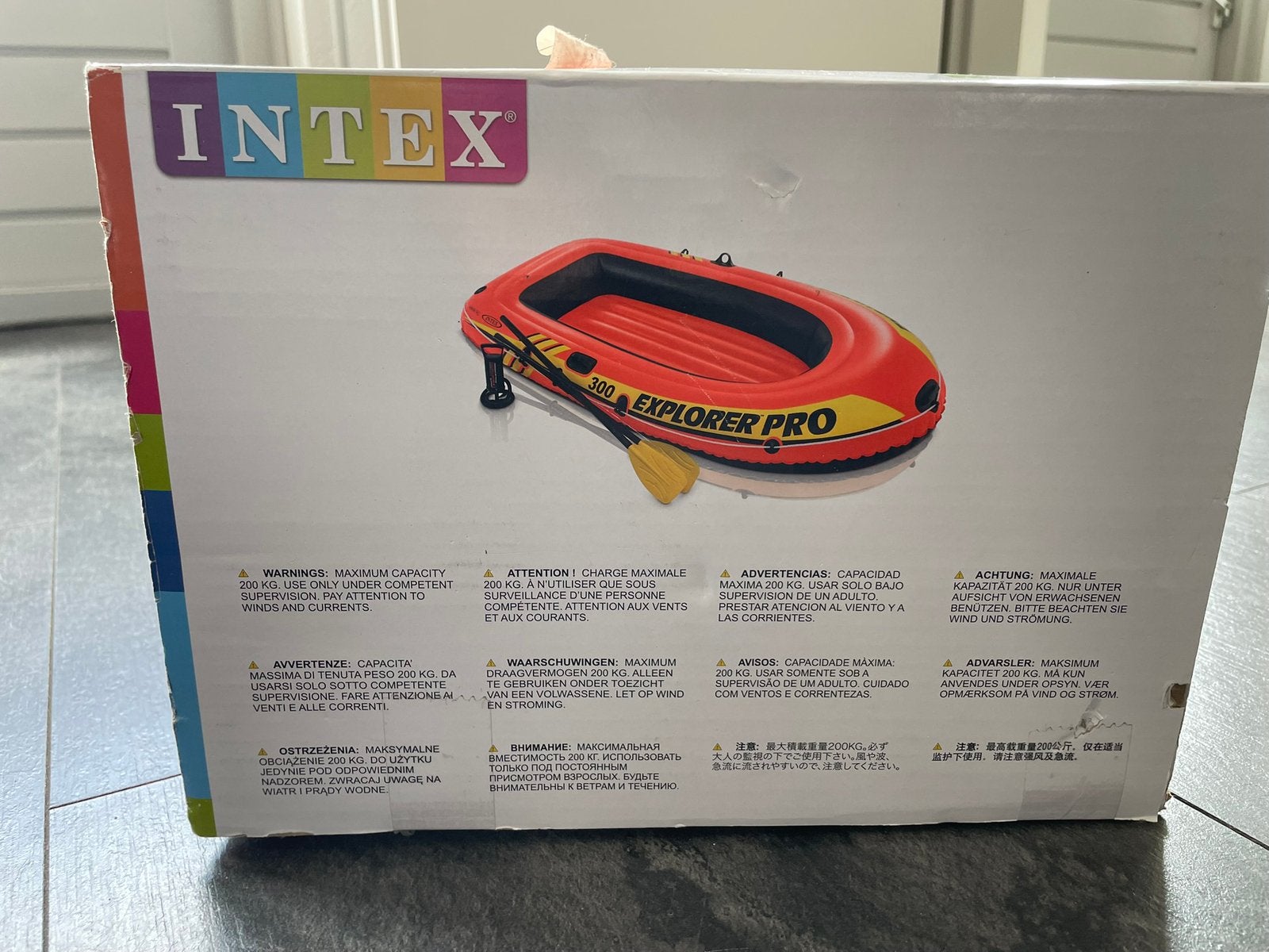 Opblaasbare boot Intex Explorer Pro 300, Ophalen, Opblaasbaar, Drie personen of meer, Overige typen