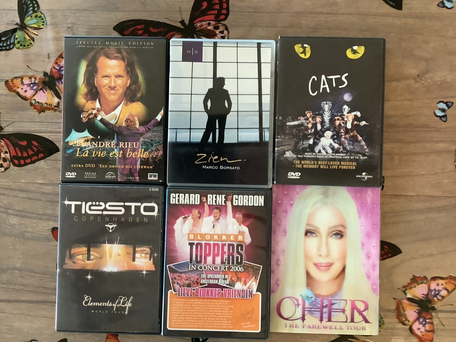 Diverse Muziek DVD's: André Rieu, Marco Borsato, Toppers, Ti, Alle leeftijden, Ophalen, Zo goed als nieuw