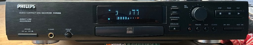 Philips CD recorder/speler CDR880/00, Ophalen of Verzenden, Gebruikt, Philips