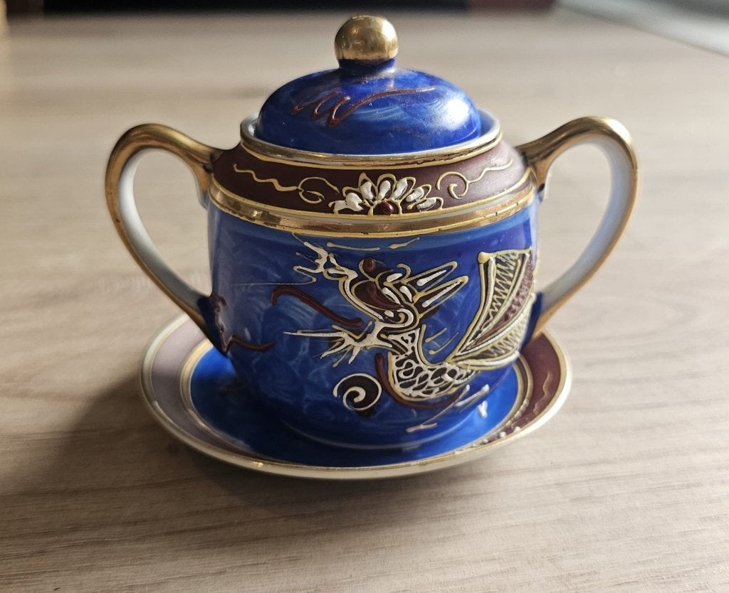 Japanse porseleinen suikerpot, Ophalen of Verzenden