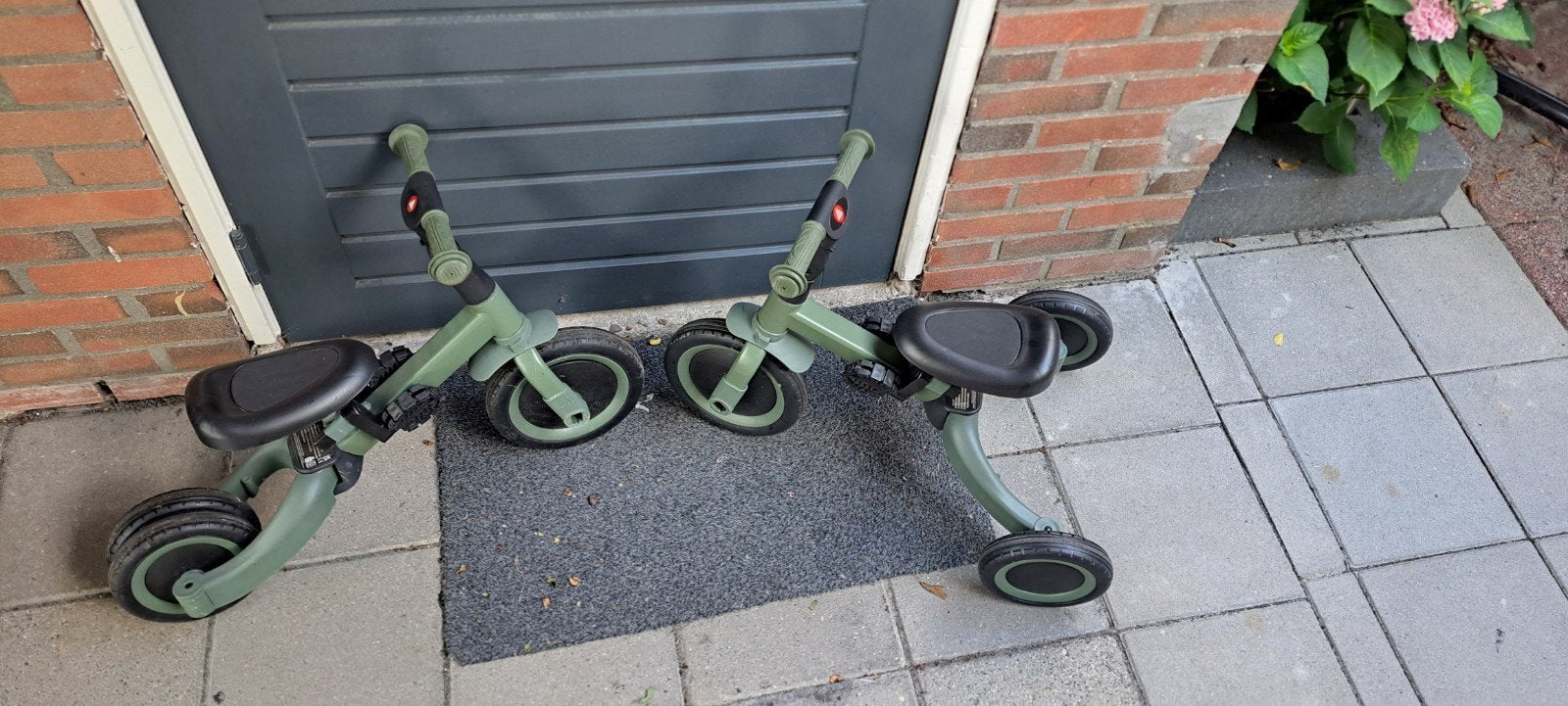 4-in-1 Loopfiets/Driewieler voor Kinderen - Groen, Ophalen, Gebruikt, Loopfiets