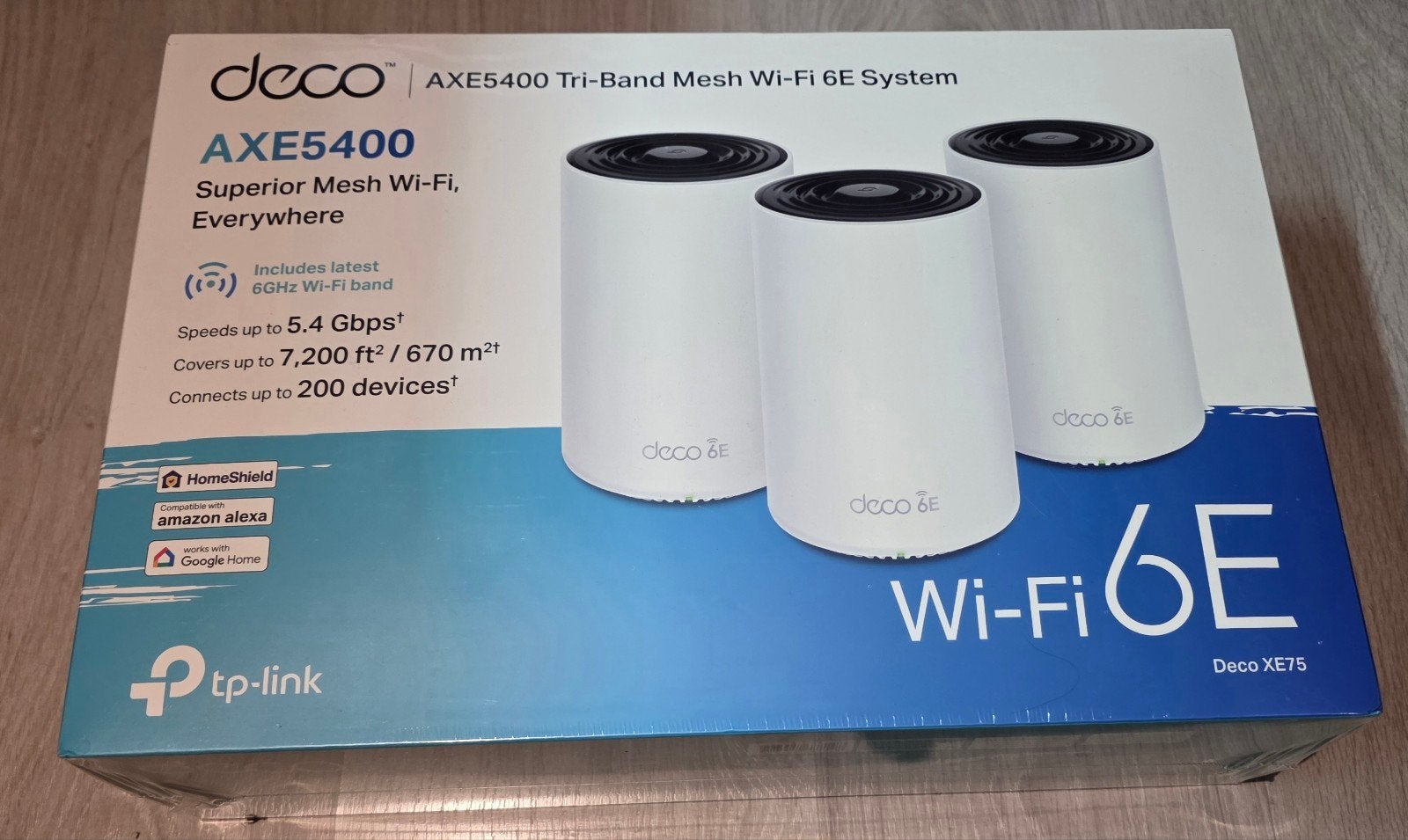 TP-Link Deco XE75 Pro 3-pack AXE5400 Mesh Wi-Fi 6E Systeem, Ophalen of Verzenden, Nieuw, Router, TP-Link