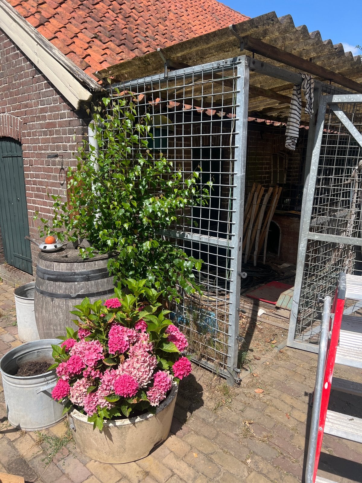 Hondenkennel, 2 panelen met deur, Overige merken, Ophalen, Gebruikt, Hondenren