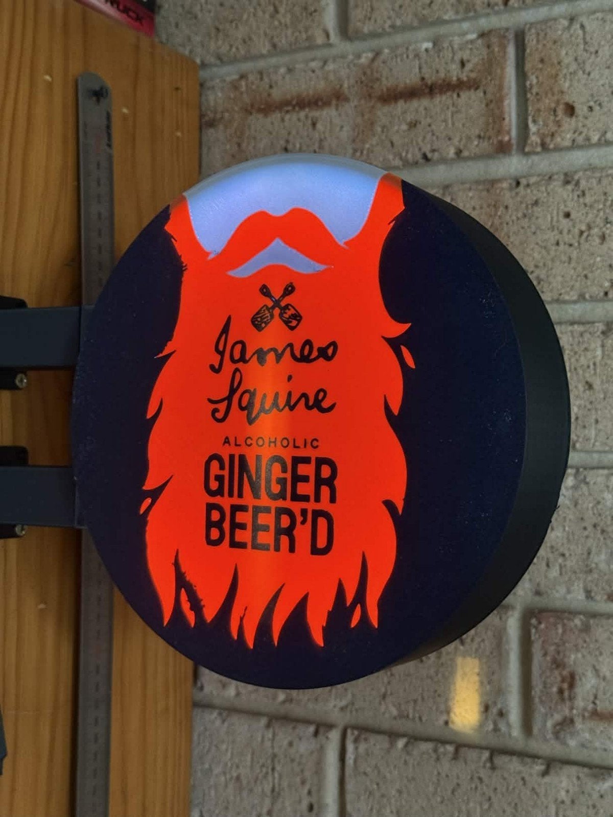 Dubbelzijdige wandlamp James Squire Ginger Beer'd, Ophalen of Verzenden, Nieuw