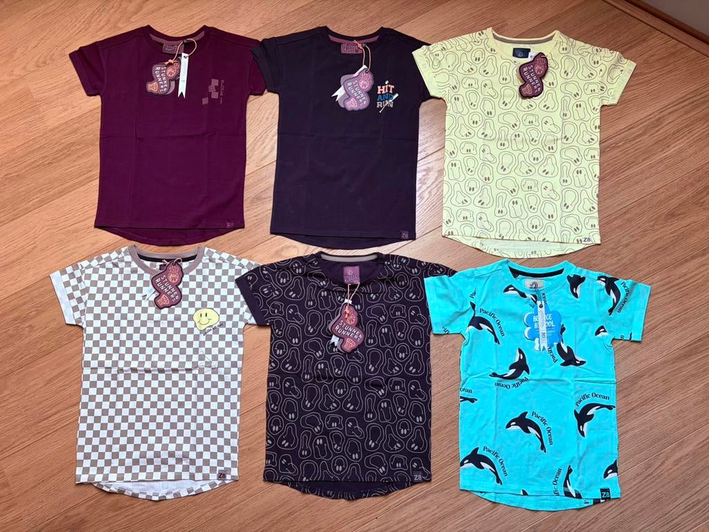 Pakket zomerkleding Z8 jongens shirts t-shirt 116/122 NIEUW!, Ophalen of Verzenden, Nieuw, Jongen, Shirt of Longsleeve