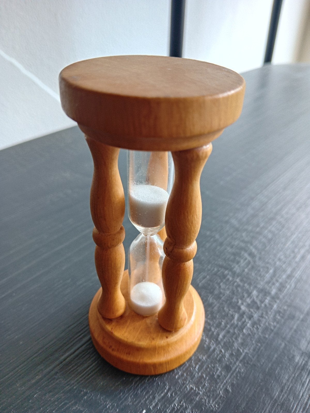 Houten zandloper - Klein 10 cm, Ophalen of Verzenden