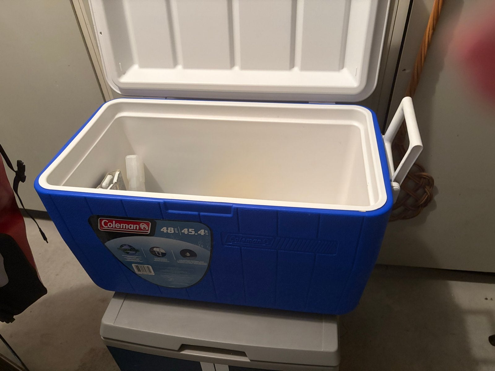 Coleman Koelbox 48QT (45.4L) - Ideaal voor Camping/Picknick, Ophalen, Gebruikt, Koelbox, Koelelement