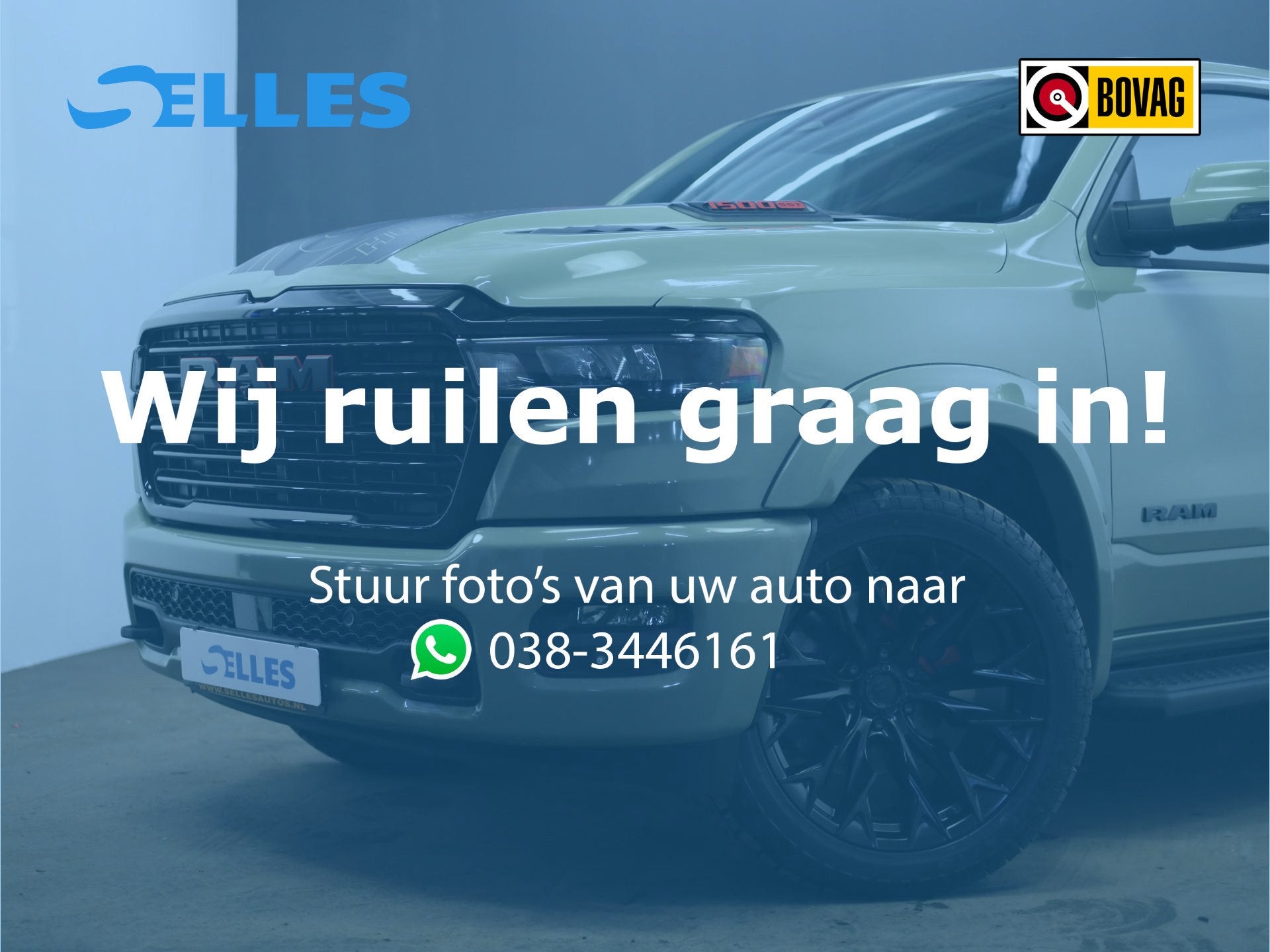Dodge Ram 1500 2025 3.0L HURRICANE LARAMIE Night | BPM VRIJ, Auto's, Automaat, Zwart, Zwart, Leder