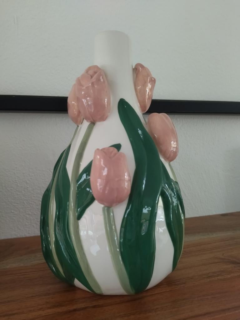 Te koop, mooie nieuwe Daan Kromhout vaas., Huis en Inrichting, Ophalen, Overige kleuren, Aardewerk of Porselein, Nieuw