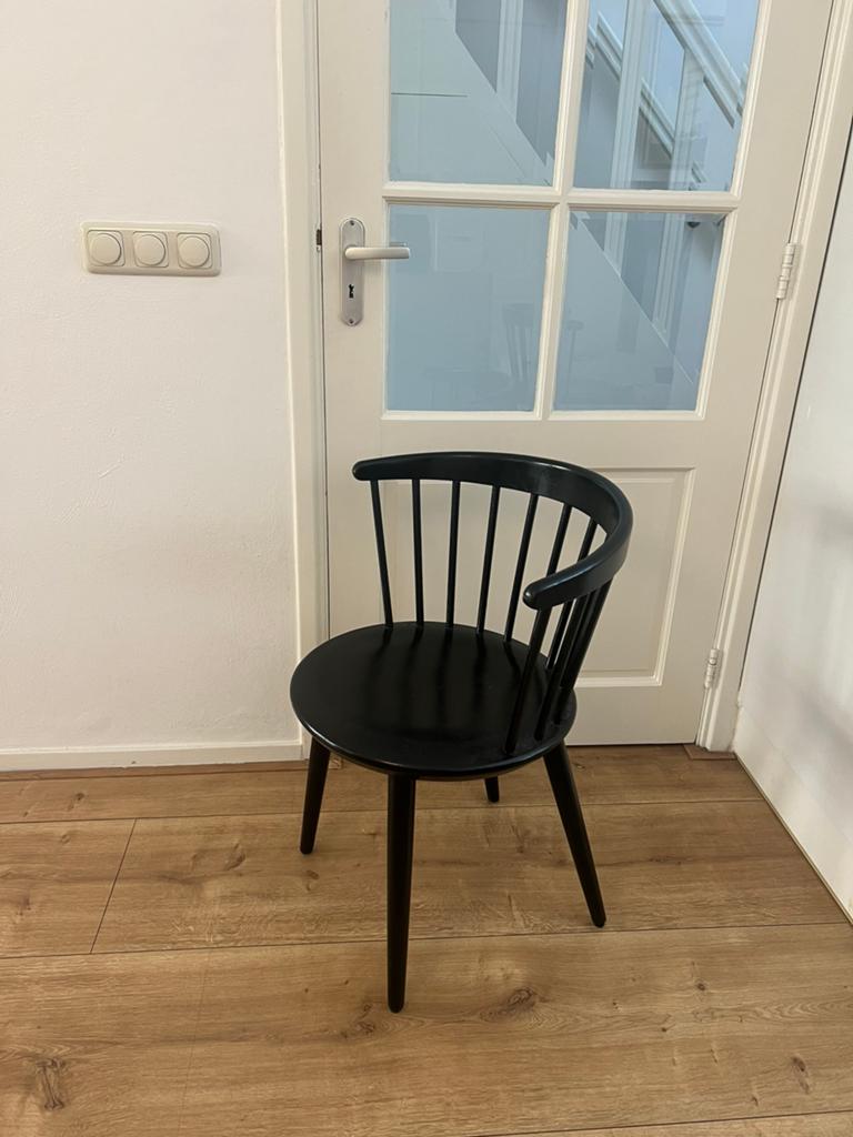 4 vintage Nesto V9 stoelen – Yngve Ekström – jaren 60, Ophalen, Gebruikt, Zwart, Vier