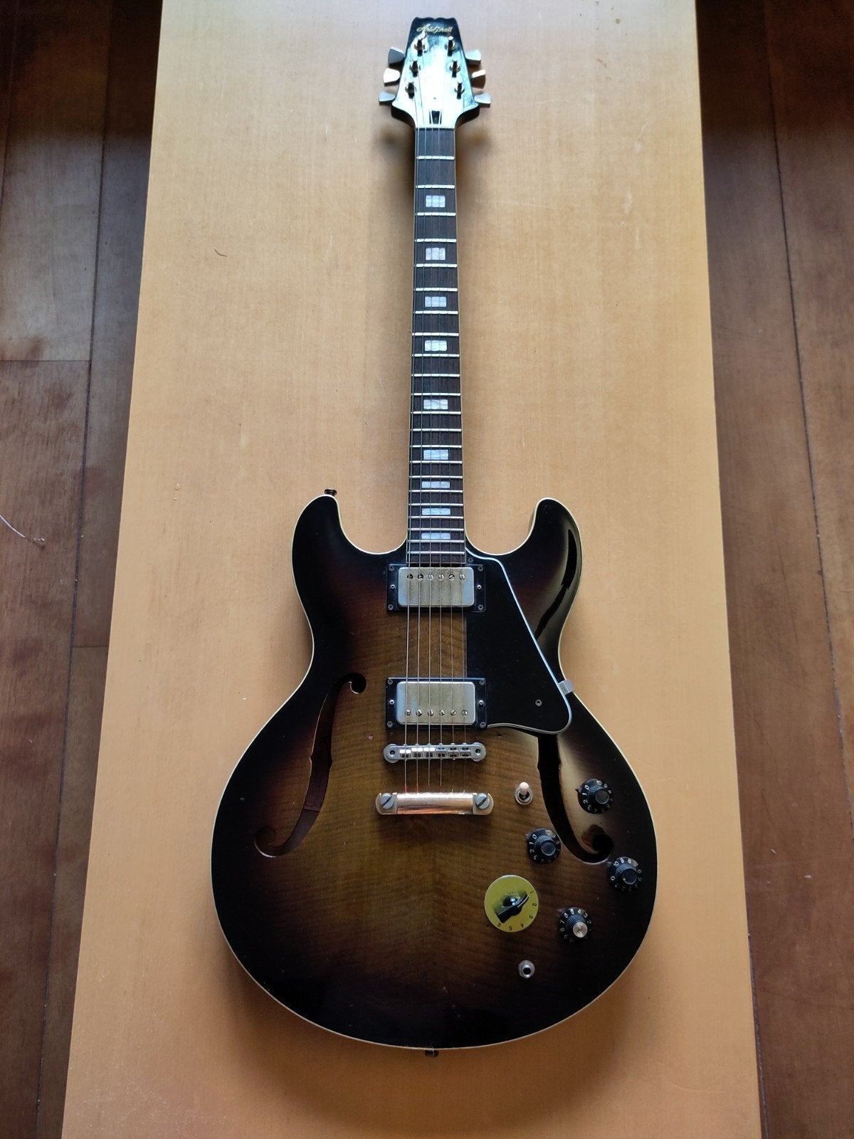 Aria Pro II ES-500 JB (Japan); serienr. 81012032, Ophalen of Verzenden, Gebruikt, Semi-solid body, Overige merken