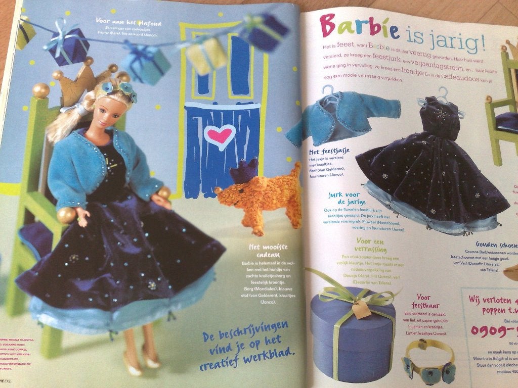 Knippie herfst 1999 , met Barbie kleertjes, Verzenden, Gebruikt, Kind, Knippie