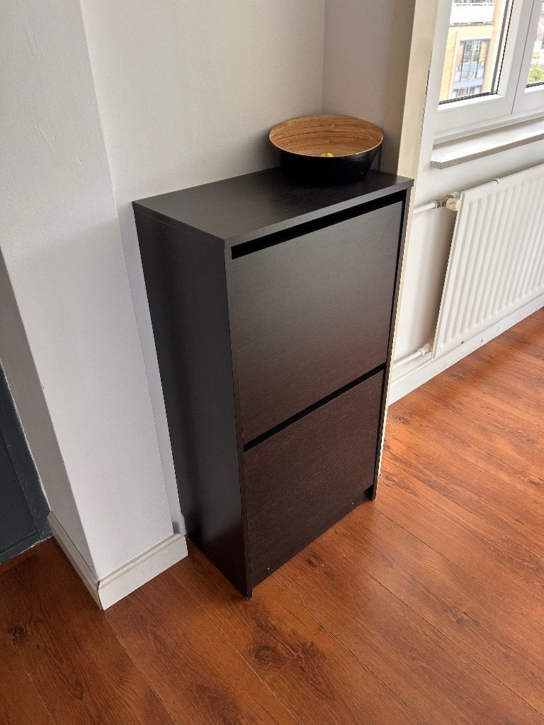 IKEA BISSA schoenenkast zwartbruin, Ophalen, Zo goed als nieuw