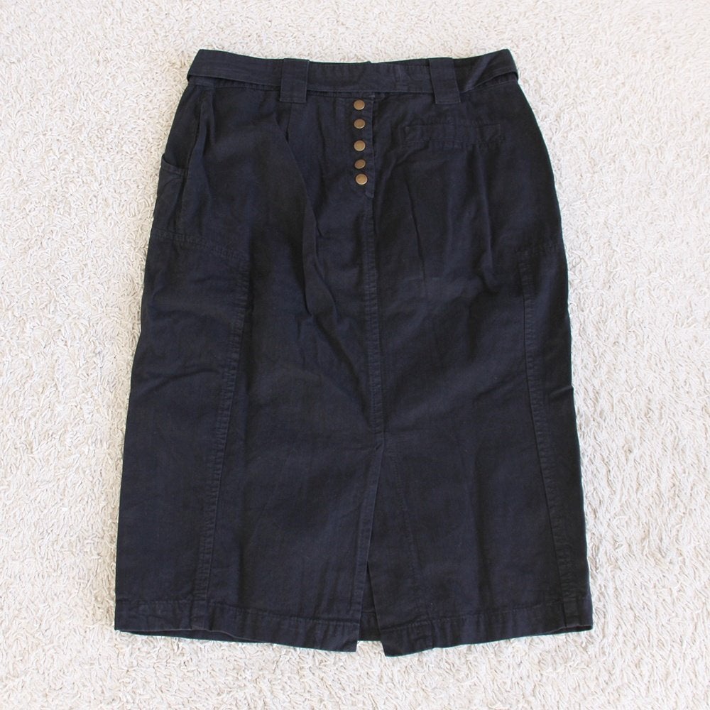 Mooie Gosha Rok 100% Katoen (Maat 36) - 74 € 35,-, Kleding | Dames, Zwart, Ophalen of Verzenden, Zo goed als nieuw, Knielengte