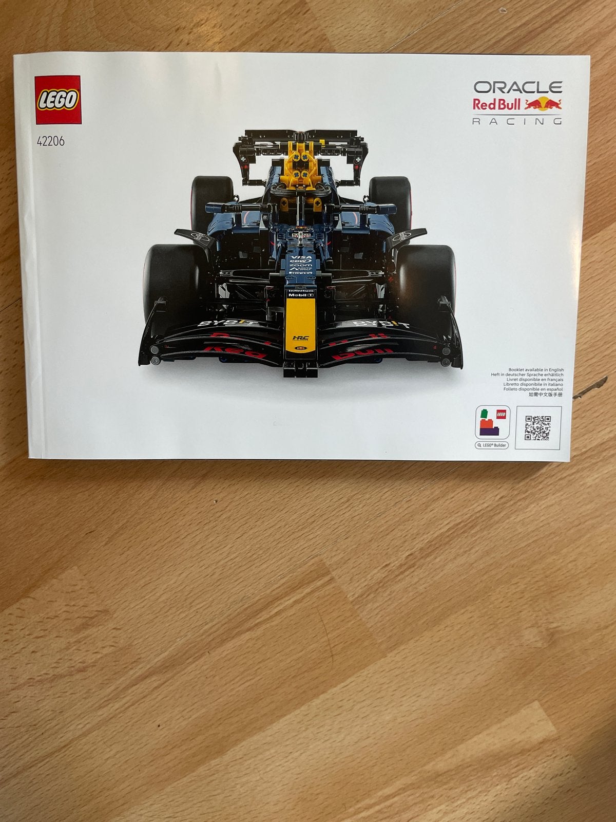 Lego Technic 42206 Red Bull Racing F1 Raceauto, Gebruikt, Lego, Ophalen of Verzenden, Complete set