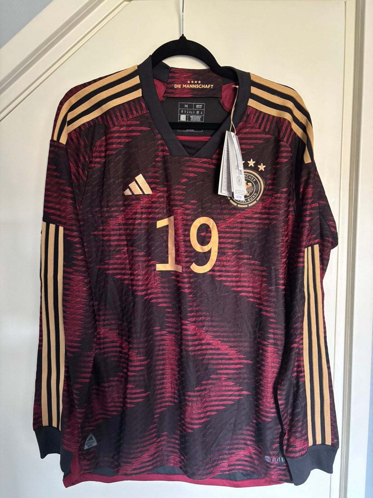 Authentiek spelerversie Leroy Sane Duitsland WK voetbalshirt, Maat M, Ophalen of Verzenden, Nieuw, Shirt