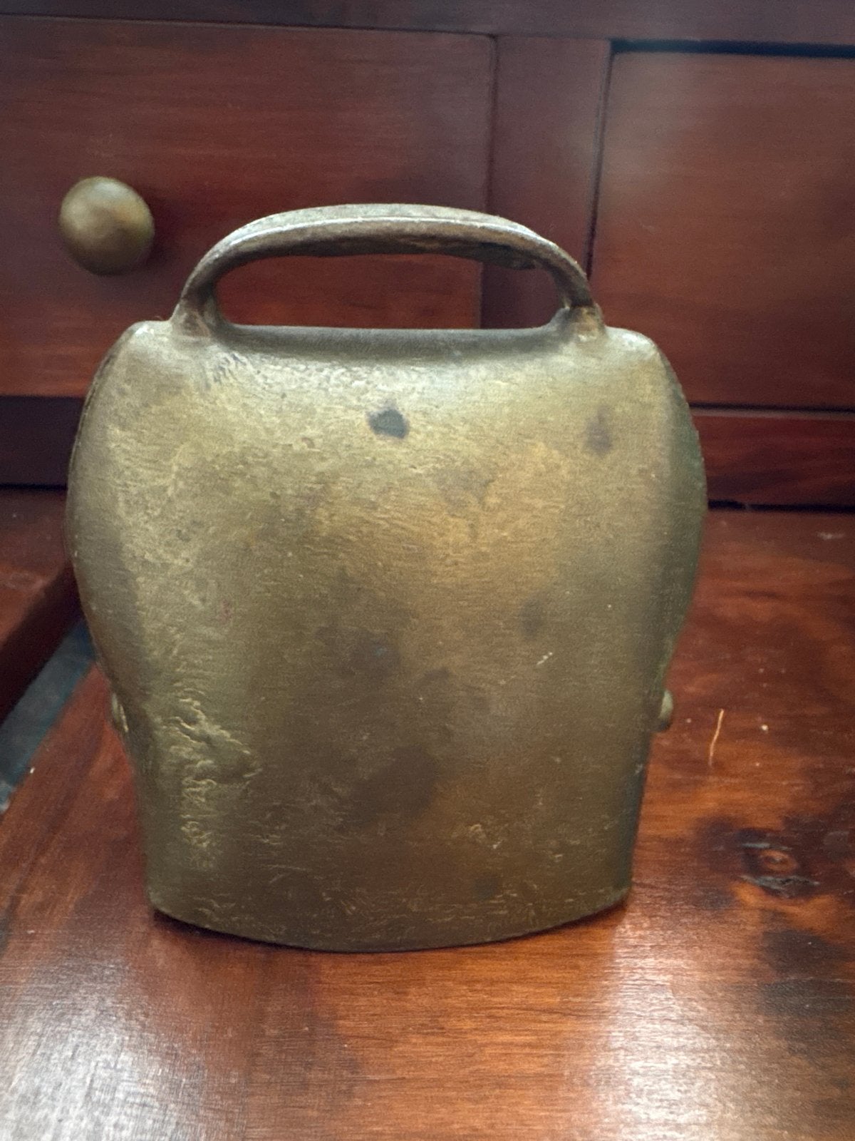 Antieke bronzen koebel - Decoratieve bel, Antiek en Kunst, Ophalen of Verzenden