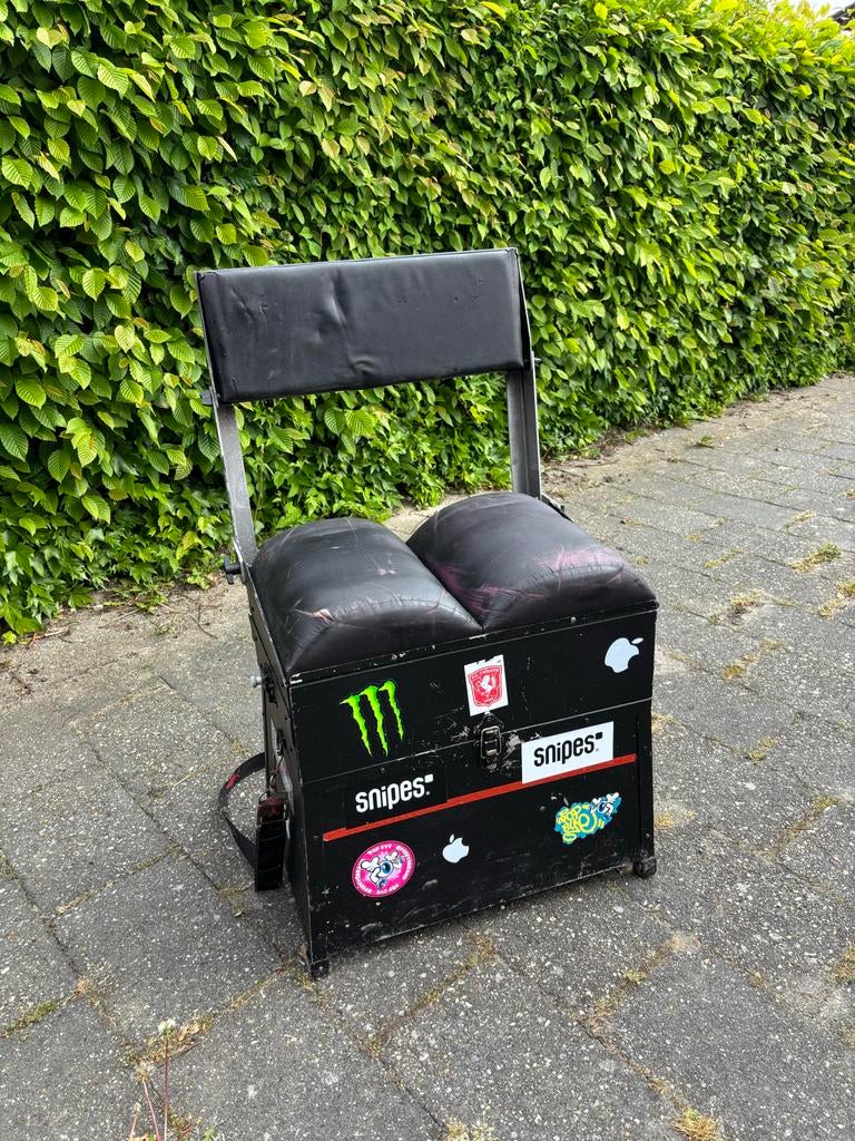 Zitkist met opbergruimte en rugleuning, Ophalen, Gebruikt