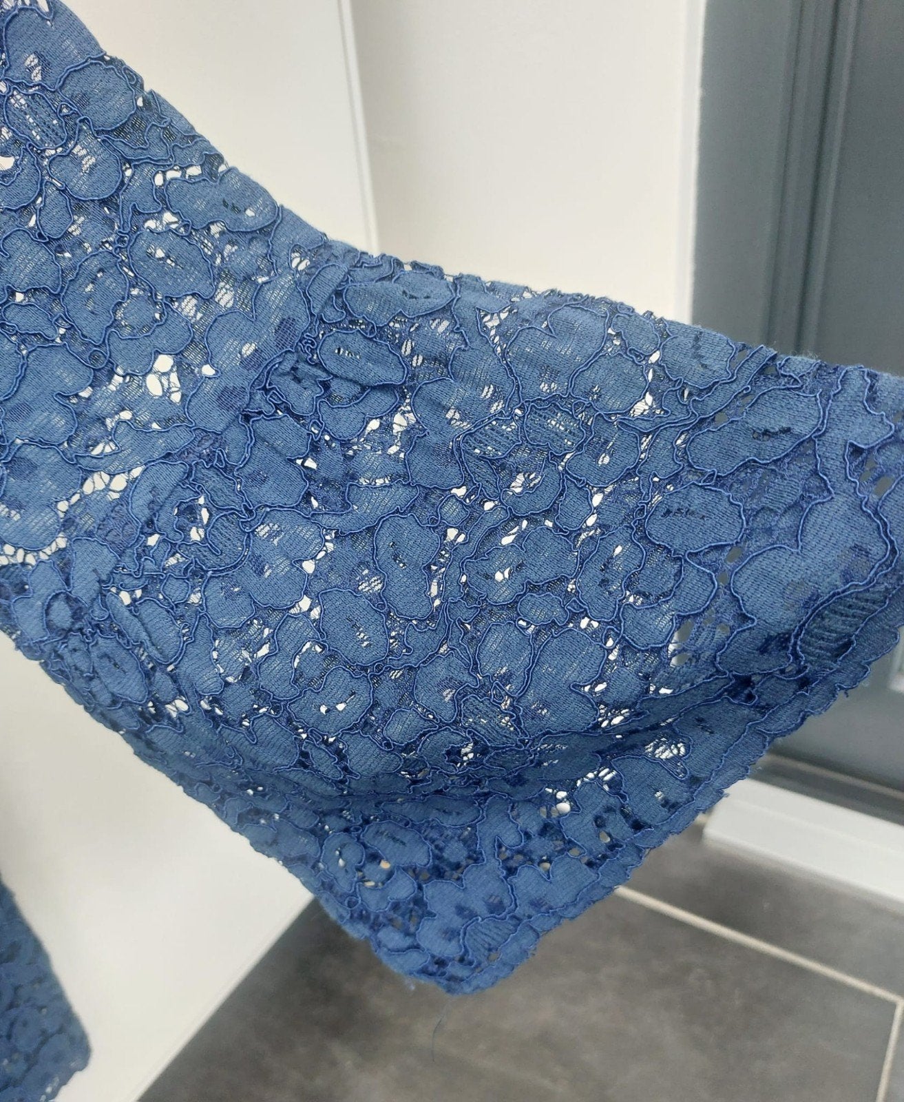 blauwe kanten blouse van Akoz de Toi, Maat 38/40 (M), Blauw, Ophalen of Verzenden, Akoz de Toi