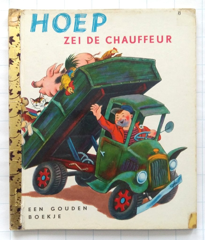 Gouden boekje nr. 8 Hoep, zei de chauffeur - Myrian, Ophalen of Verzenden, Gelezen, Myrian, Annie M.G. Schmidt (bew.), Prentenboek