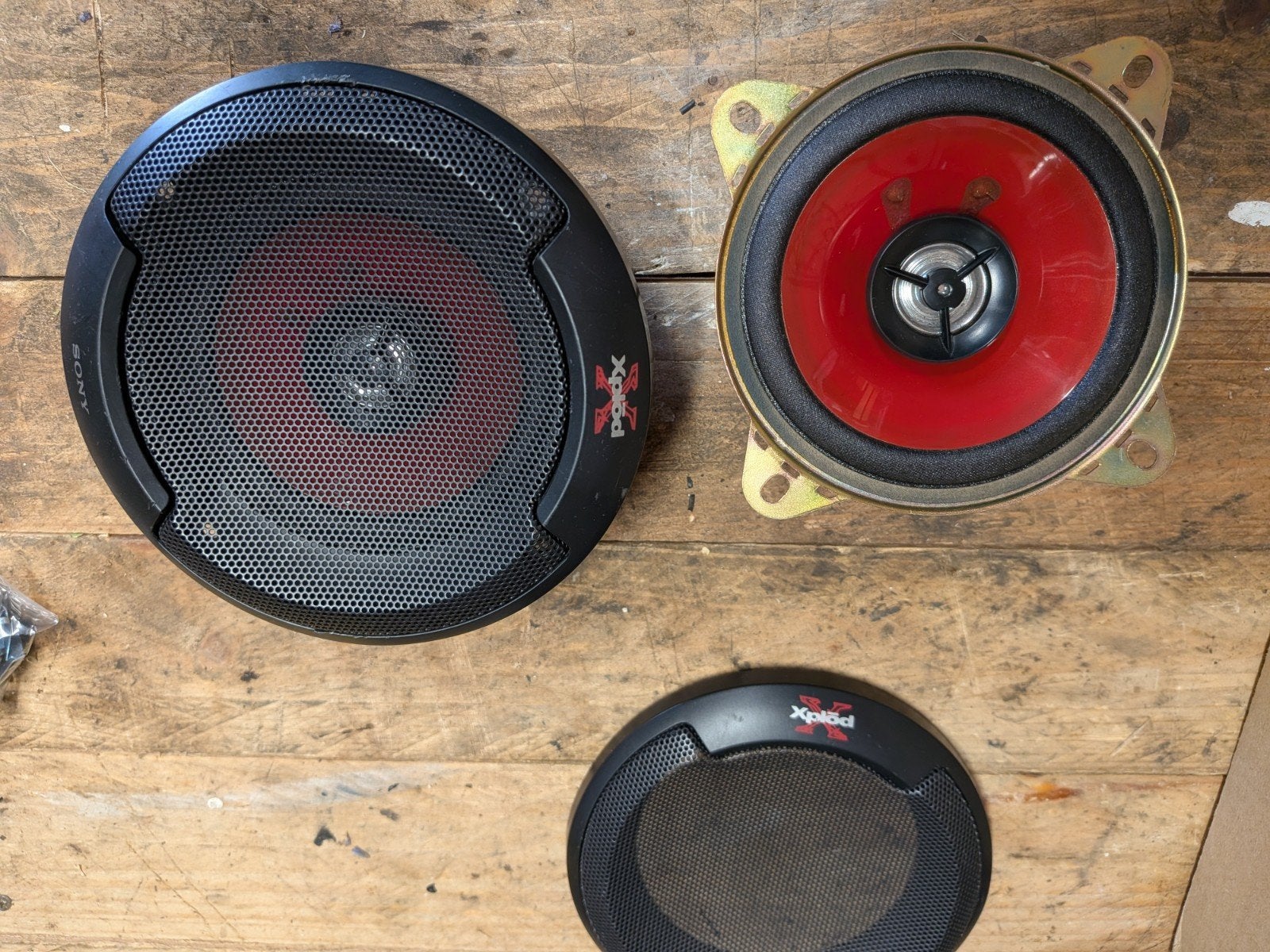 Sony xplod 4" auto speakers, Ophalen of Verzenden, Gebruikt