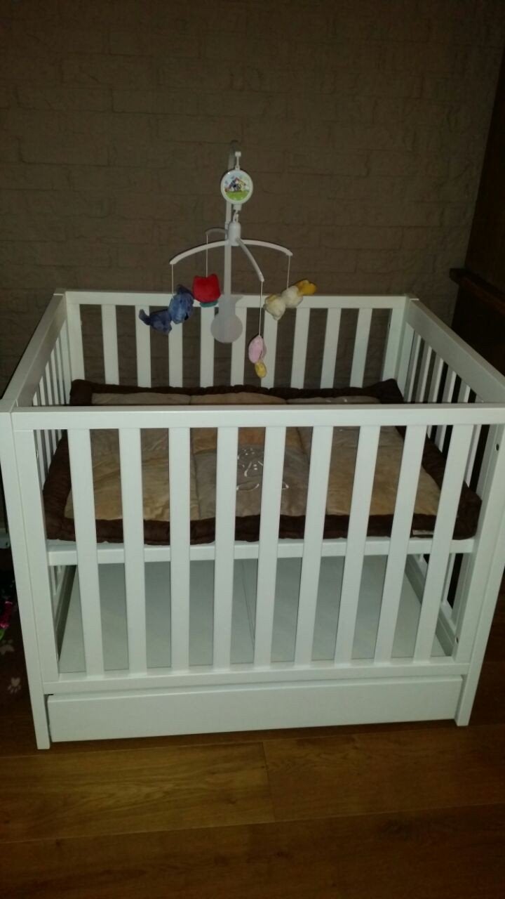 Witte box 'Lelie' met opberglade, Kinderen en Baby's, Boxen, Ophalen, Gebruikt, Vierkant, Lade