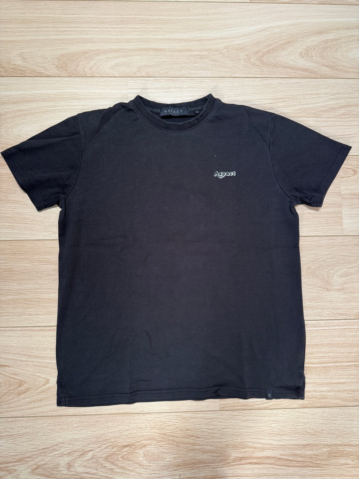 Aspact T-shirt Zwart Maat M, Verzenden, Gedragen, Maat 48/50 (M), Zwart