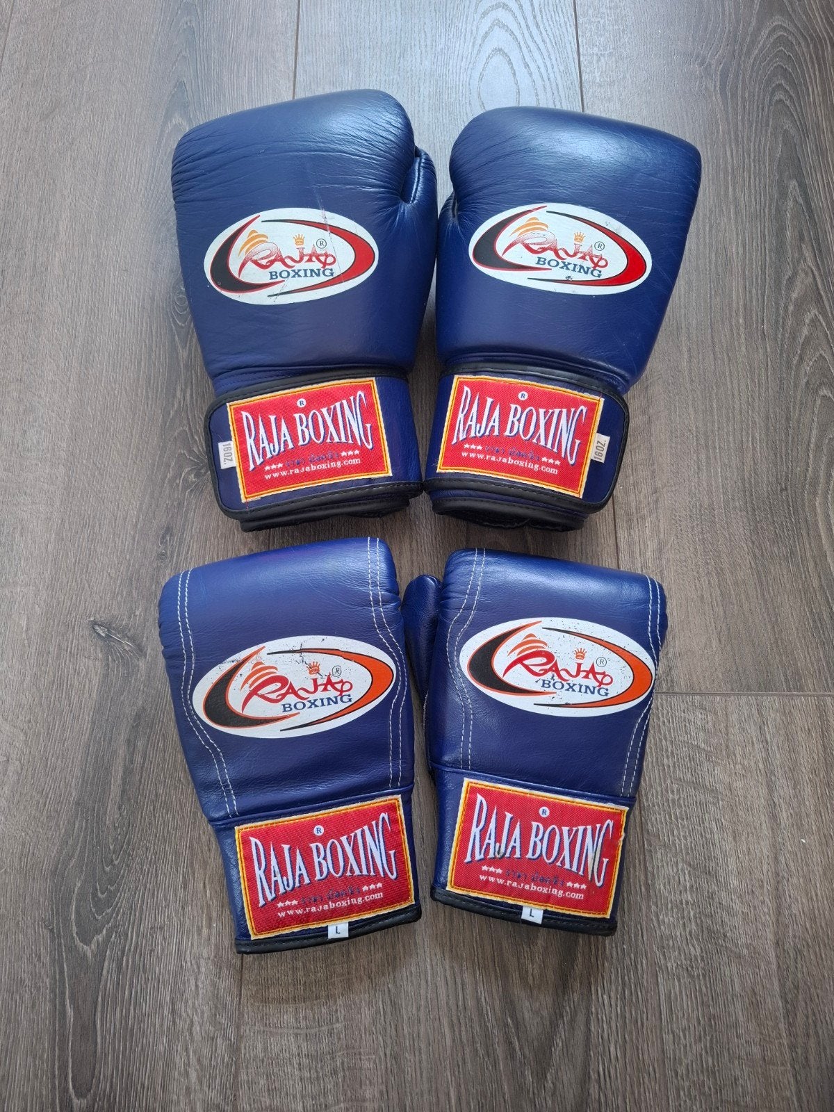 Raja Boxing Bokshandschoenen Leer - 2 paar, Ophalen of Verzenden, Gebruikt, Bokshandschoenen