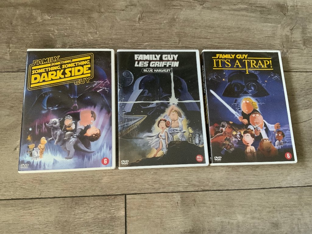 Family Guy Star Wars DVD-trilogie, Overige typen, Ophalen of Verzenden, Zo goed als nieuw, Alle leeftijden