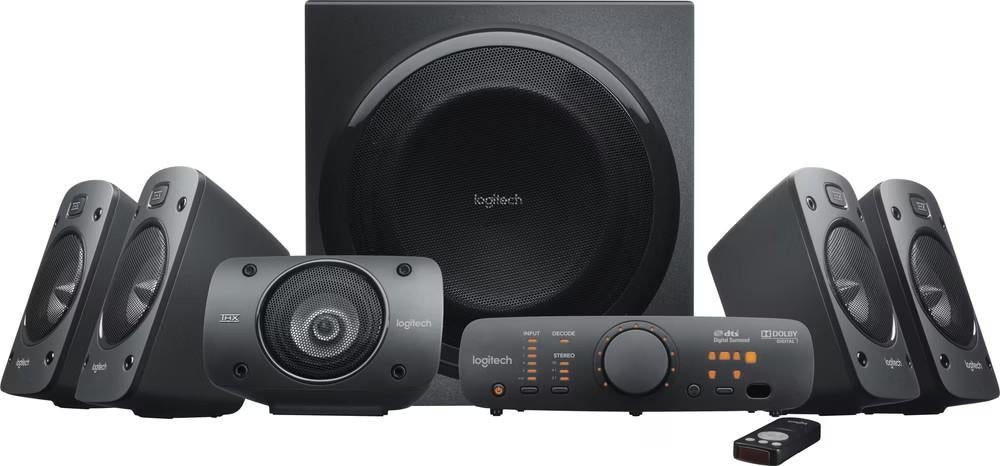 Logitech Home Cinema Systeem met THX Geluid, 70 watt of meer, Zo goed als nieuw, 5.1-systeem, Overige spelers