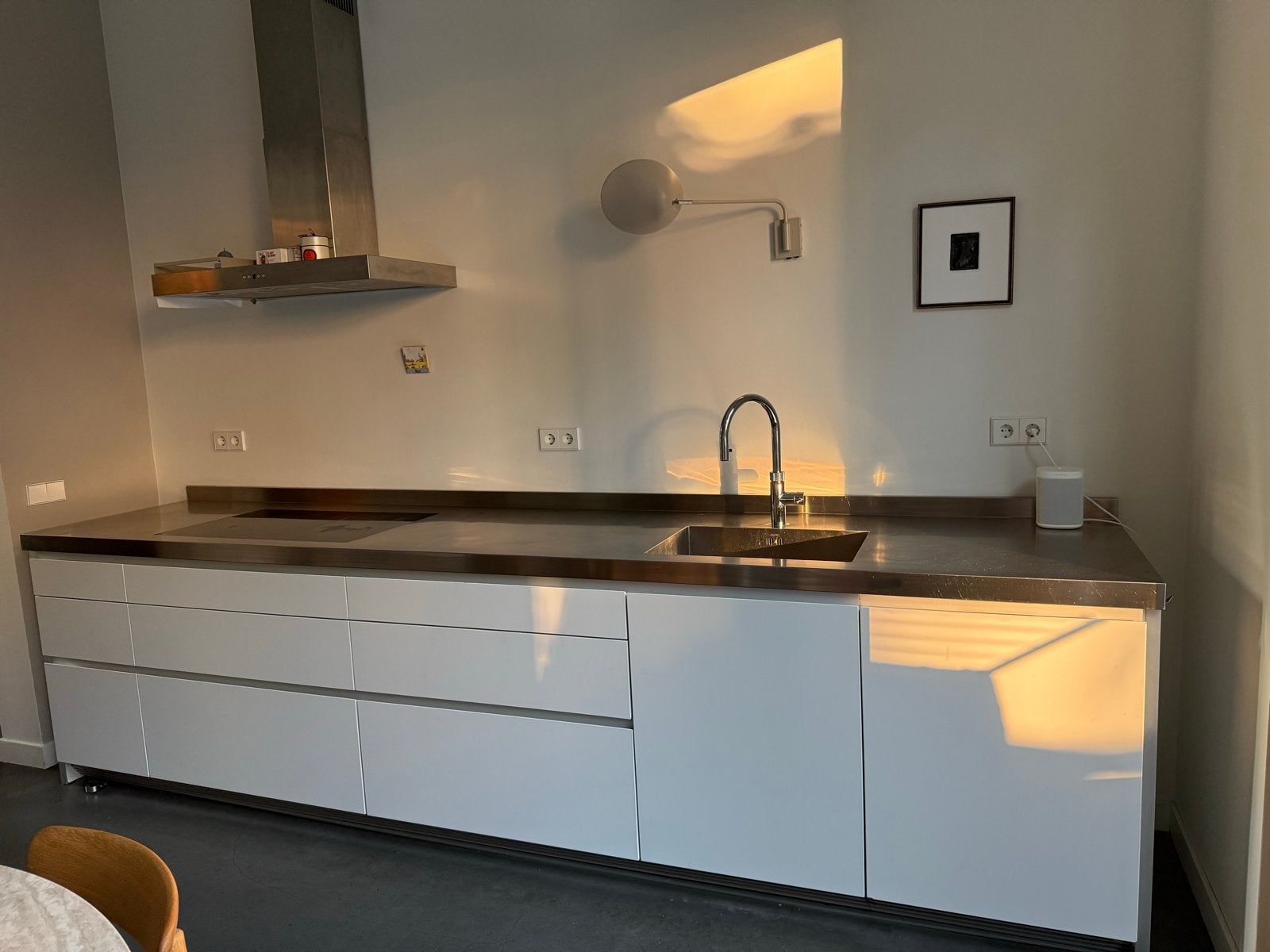 Bulthaup B1 Alpinewit keuken met Siemens apparatuur, Huis en Inrichting, Ophalen, Gebruikt, Wit, Enkelwandige keuken