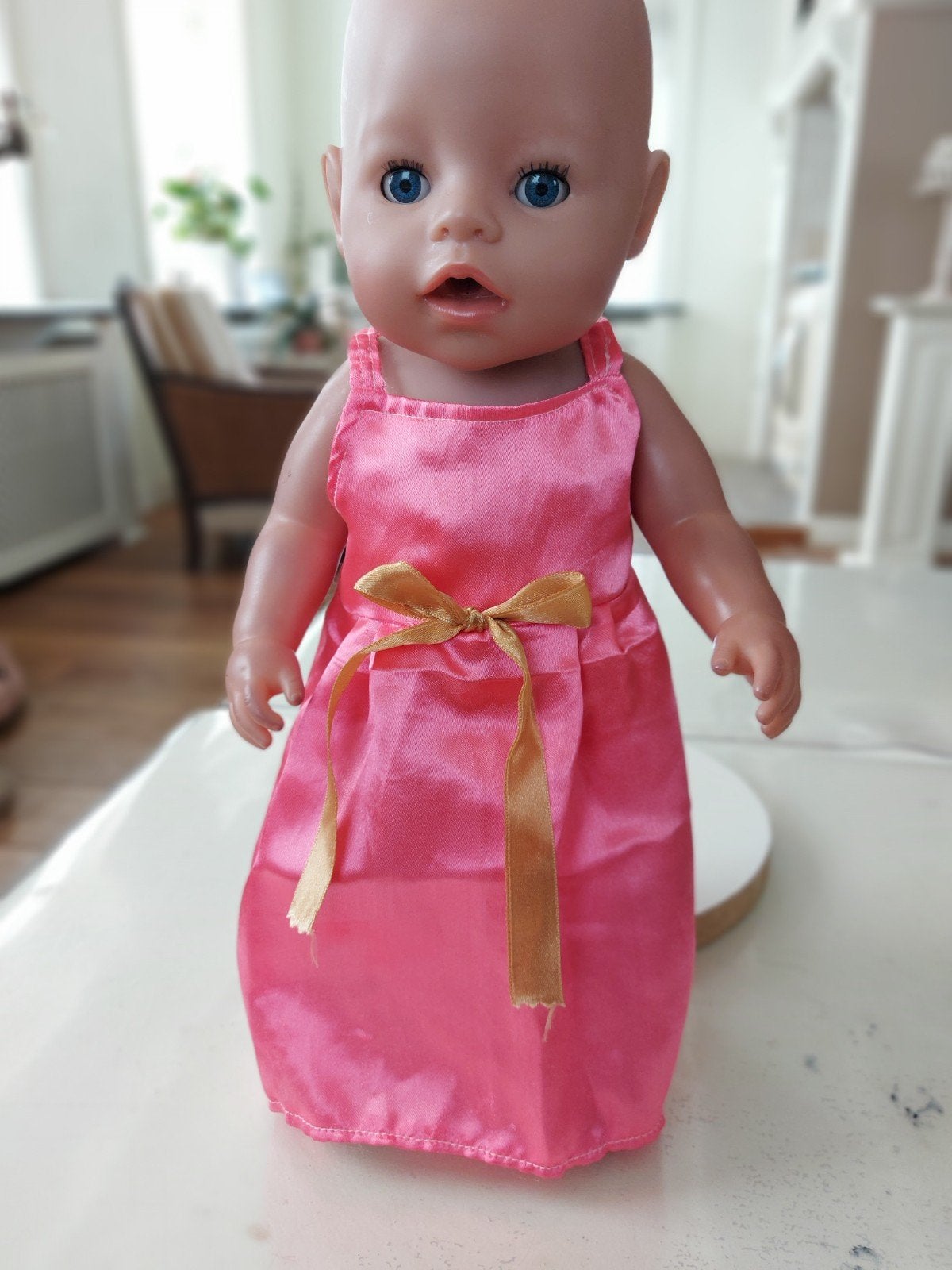 neon roze zomerjurk baby born pop 43cm, Ophalen of Verzenden, Nieuw, Babypop
