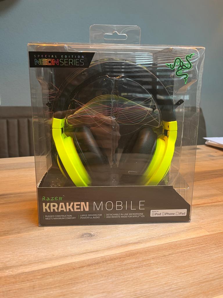 Razer Kraken Mobile, YELLOW Special edition NEON SERIES, Audio, Tv en Foto, Koptelefoons, Ophalen, Gebruikt, Overige merken