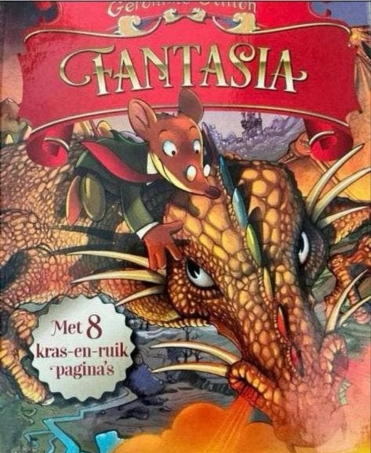 Fantasia - Geronimo Stilton (met kras- en ruikpagina's), Boeken, Ophalen of Verzenden, Gelezen