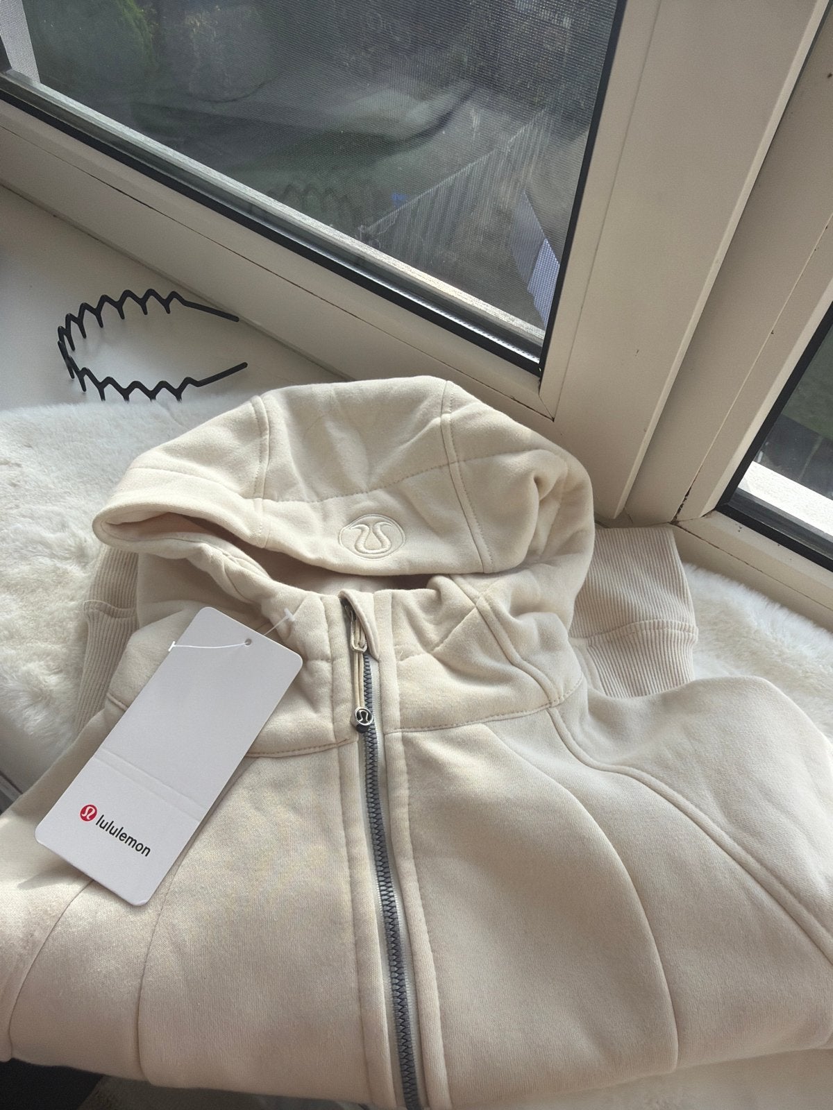 Lululemon Scuba Hoodie Full Zip - Nieuw met kaartje, Kleding | Dames, Ophalen, Beige, Nieuw, Maat 34 (XS) of kleiner