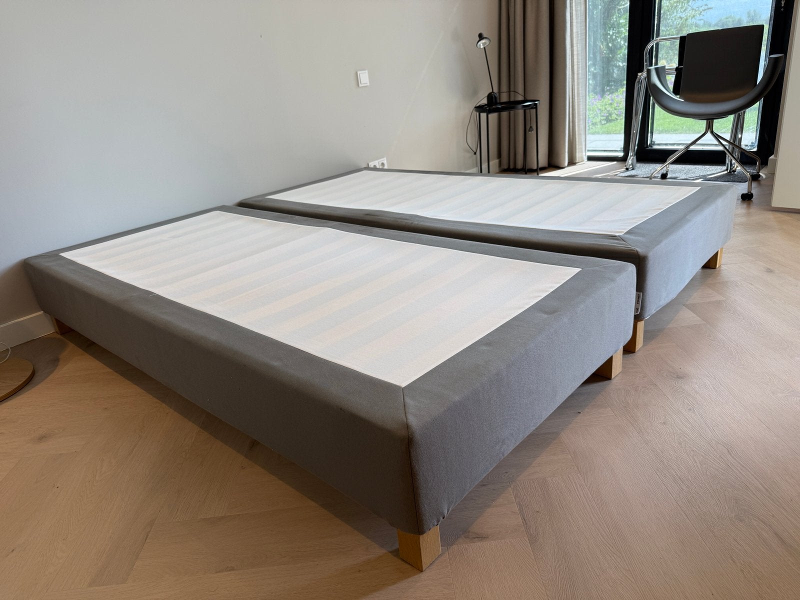 1 persoonsbed 2 stuks IKEA 90x200 met matrassen, totaalprijs, Huis en Inrichting, Ophalen, Gebruikt, Tweepersoons, 180 cm