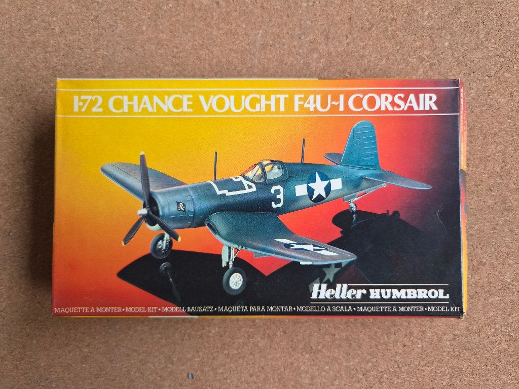 Heller 80275  F4U-1 Corsair 1:72 zie omschr, 1:72 tot 1:144, NB, Ophalen of Verzenden, Zo goed als nieuw