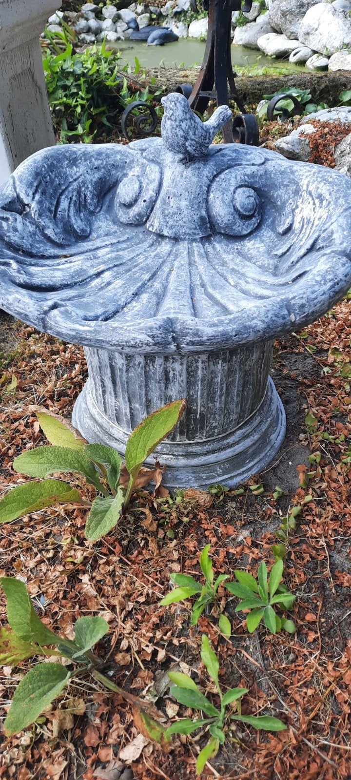 Decoratieve vogelbad schaal van steen, Tuin en Terras, Ophalen, Nieuw, Beton