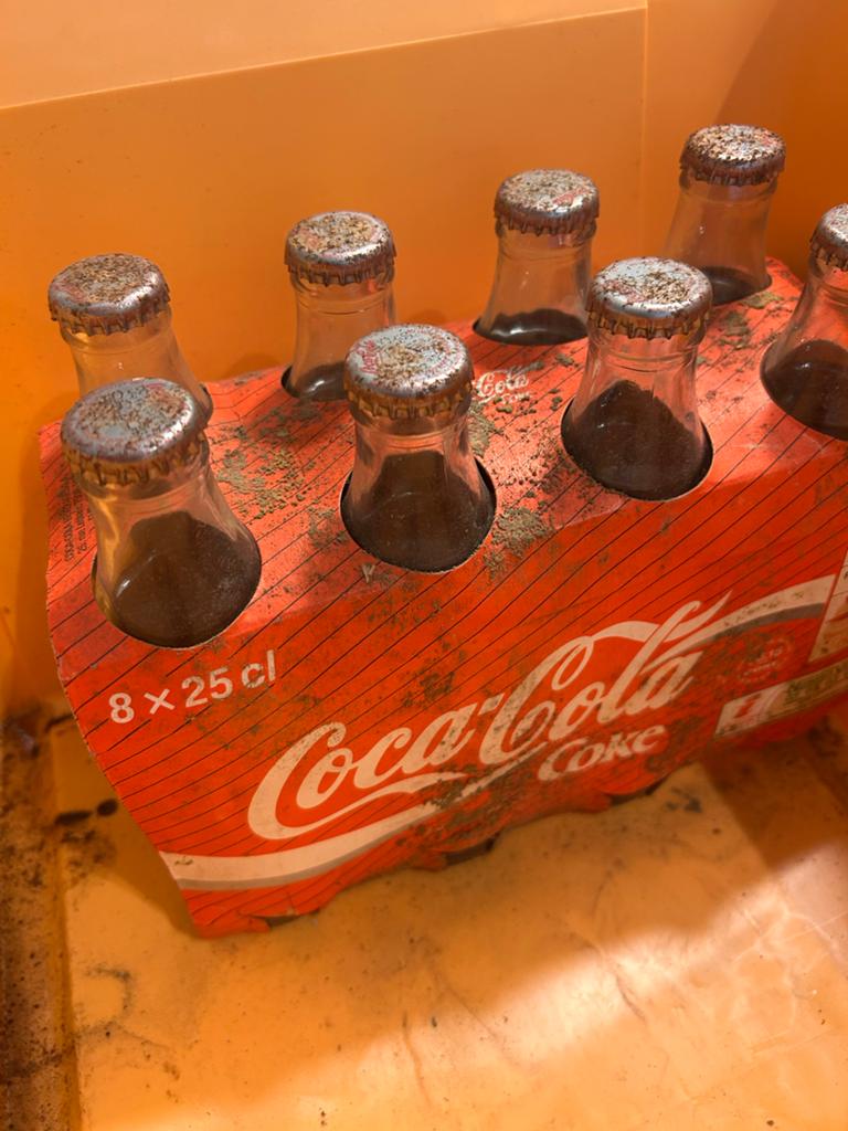 Vintage Coca-Cola Verzameling: Flessen en Blikjes, Verzamelen, Ophalen of Verzenden, Gebruikt, Gebruiksvoorwerp