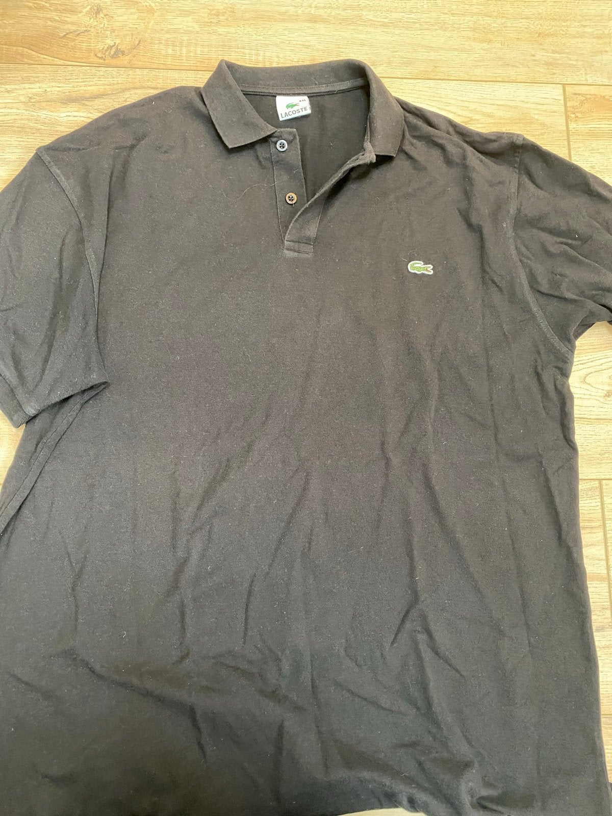 Lacoste Polo Shirt Zwart - Maat 6XL, Kleding | Heren, T-shirts, Verzenden, Gedragen, Overige maten, Zwart
